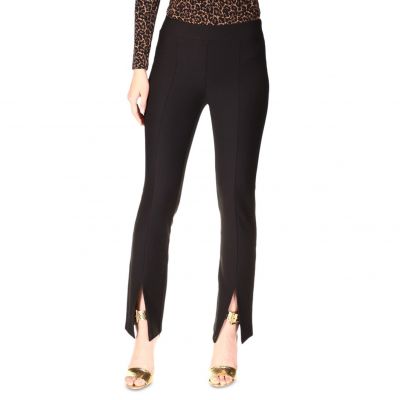 Michael Michael Kors Plus Size High Rise Split-Hem Leggings - Black 0X NWT